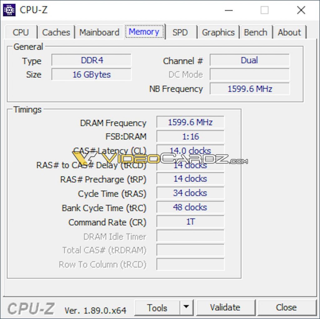 CPUZ AMD Ryzen 5 2600