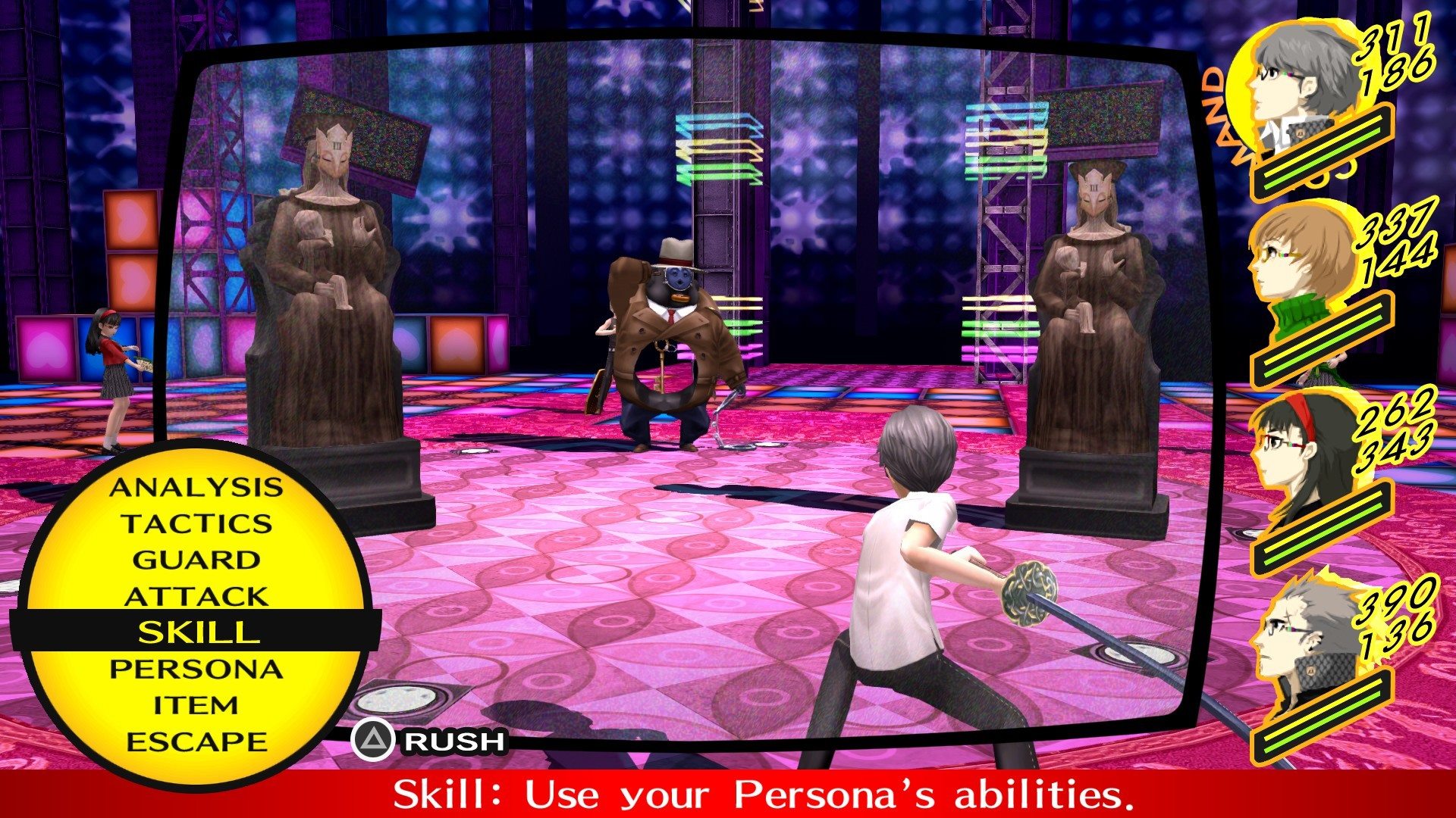 Persona 4 Golden gameplay screenshot