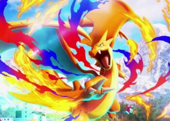 Mega Charizard Y aterriza en el sobre Fuego Carmesí de Pokémon Pocket
