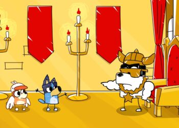Unite en familia a las aventuras de Bluey y Bingo en Bluey’s Quest for The Gold Pen