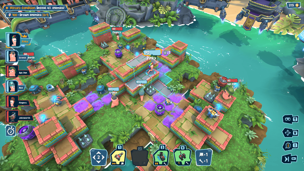 Worms Galactic Tactics presentación jugabilidad